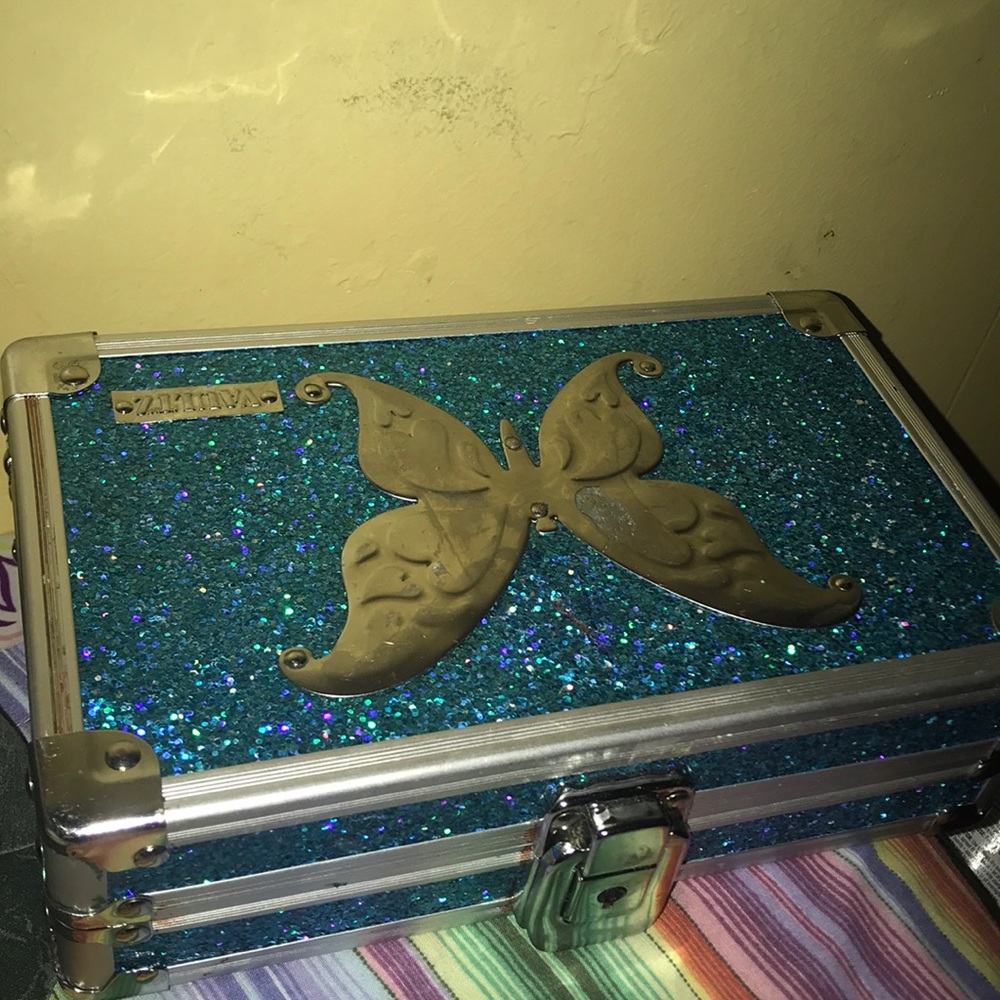 Glitter pencil case
